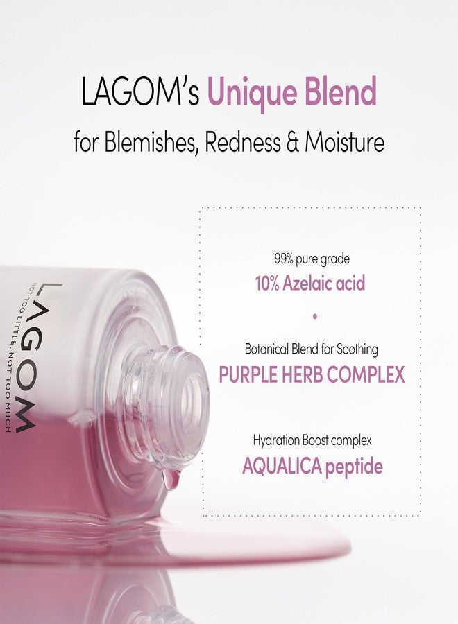 LAGOM Cellus Refining Purple Serum, 10% Azelaic Acid, Ceramide&Panthenol, Herb Extract, Sensitive skin, Redness Soothing, Spot Care, Korean Skincare 1.18 Fl Oz - Image 3